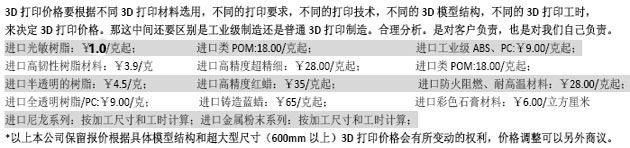 3D打印@@服务@@价格表@@